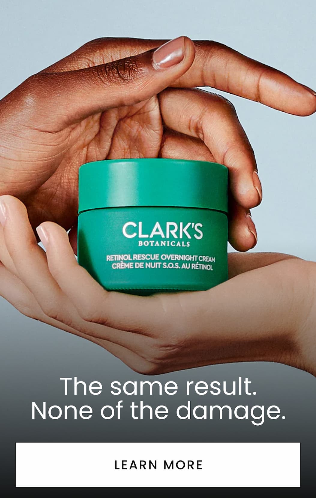 Retinol Rescue in hands