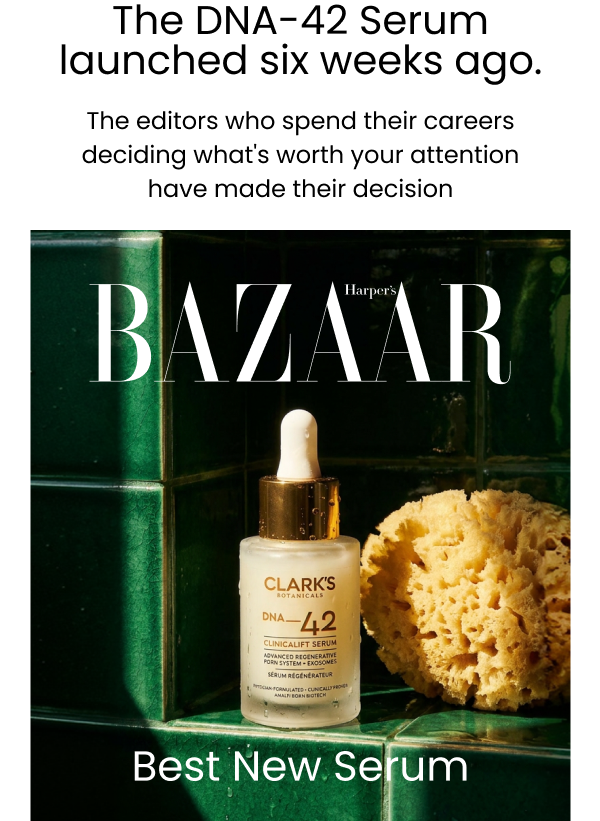 Harper's Bazaar named it Best New Serum