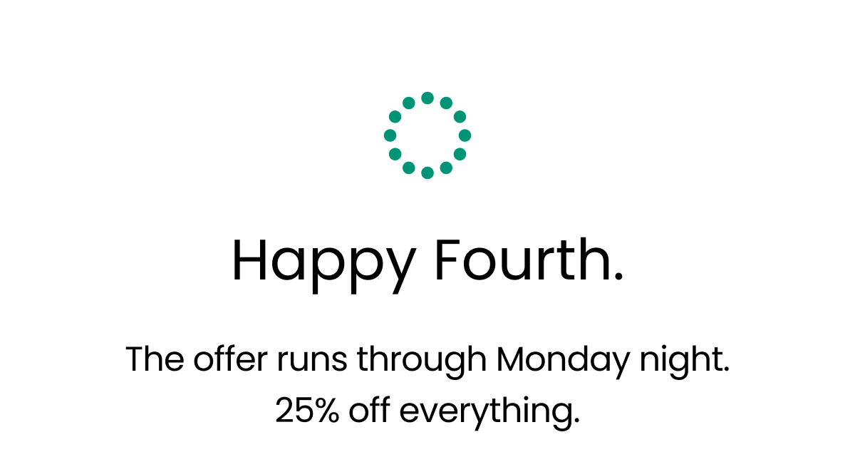 25% off sitewide