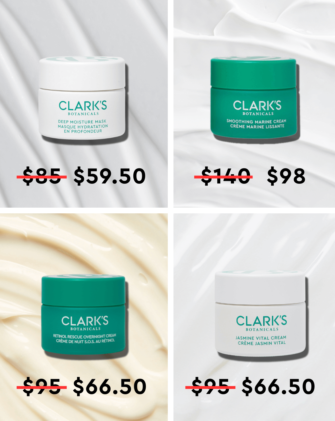 30% OFF CREAMS