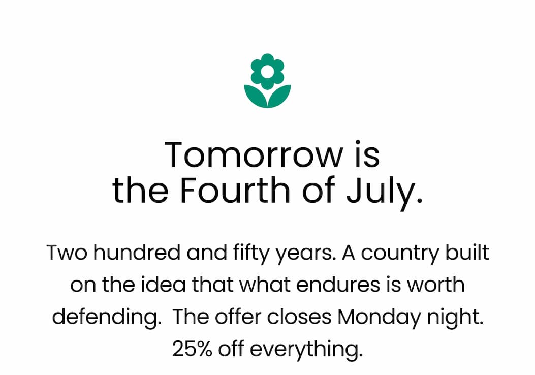 25% off sitewide
