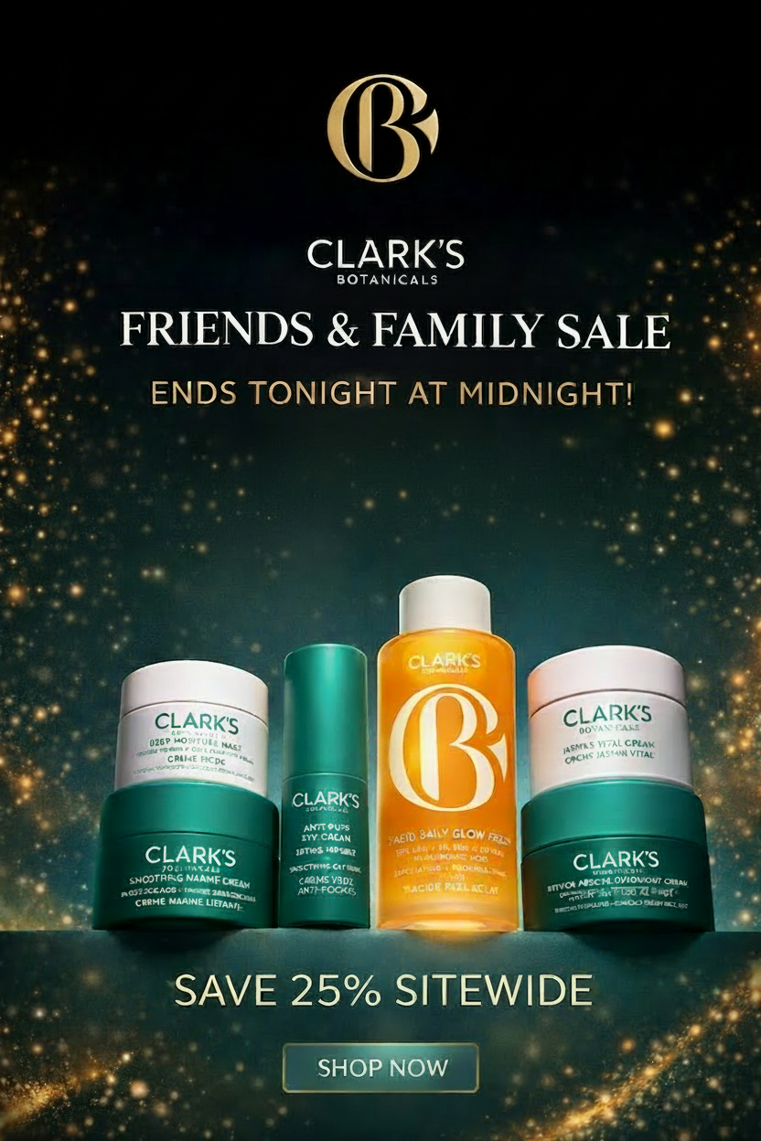 an image of clark's friends and family sale ends tonight at midnight