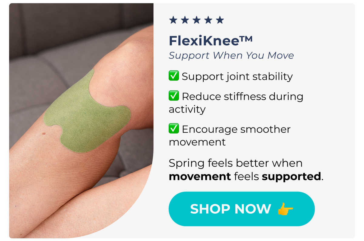 (552) FlexiKnee™ Support When You Move ✅ Support joint stability ✅ Reduce stiffness during activity ✅ Encourage smoother movement Spring feels better when movement feels supported. Shop Now