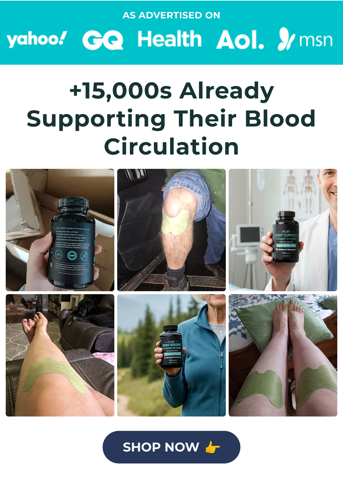 as advertised on +15,000s already supporting their blood circulation SHOP NOW