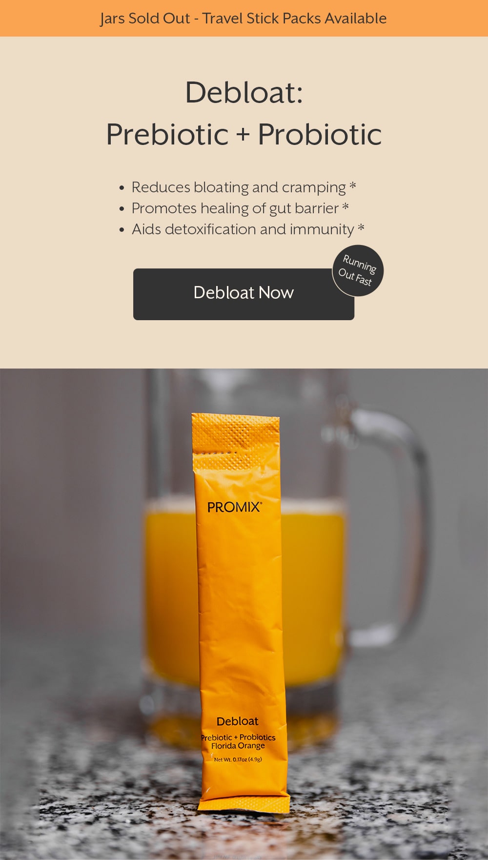 Debloat single serves! Promix Nutrition