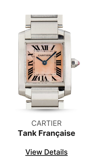 Used Cartier Tank Francaise W51028Q3 Mother of Pearl Dial