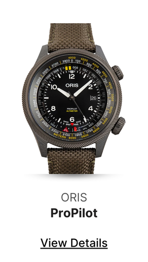 Oris ProPilot Altimeter Meter Scale Black Dial