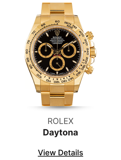 Used 18k Yellow Gold Rolex Daytona Ref 126508 Black Dial