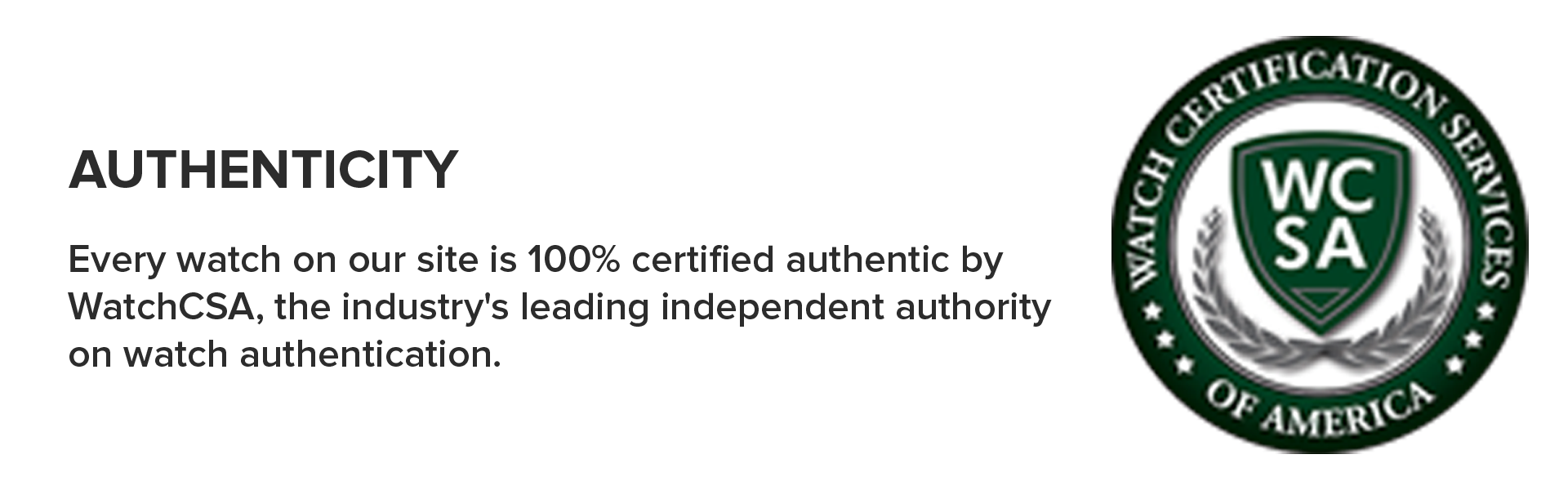 Authenticity Guaranteed