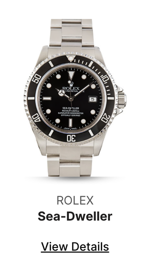 Pre-Owned Stainless Steel Rolex Sea-Dweller Ref 16600 Black Dial