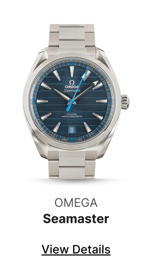 Used Omega Seamaster Steel Aqua Terra 150M Blue Teak Dial