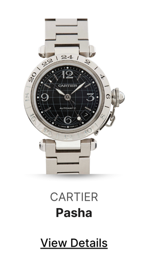 Cartier Pasha GMT W31079M7 Black Dial