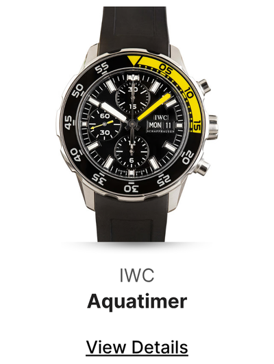 Used IWC Aquatimer Chronograph IW376709 Black Dial
