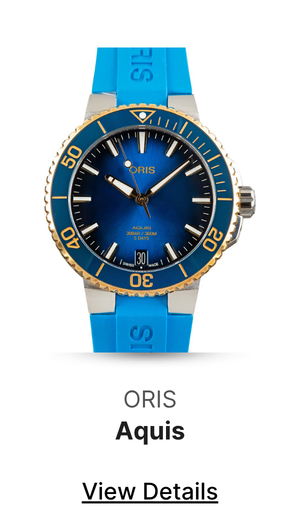 Aquis Date Calibre 400 Two Tone Blue Dial