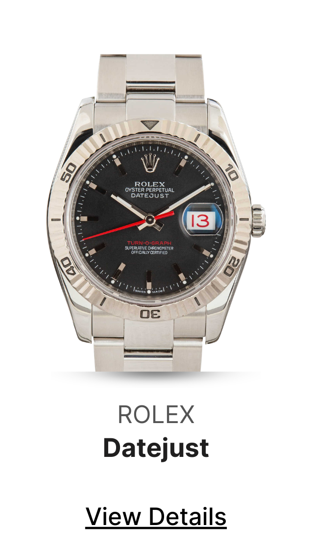 Used Rolex Datejust Ref 116264 Thunderbird Black Dial