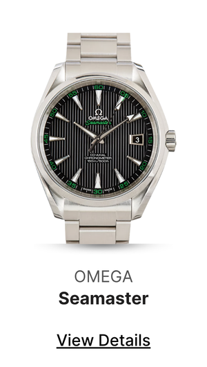 Pre-Owned Steel Omega Seamaster Aqua Terra Black Dial