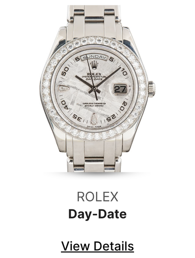 Pre-Owned Rolex Day-Date Masterpiece Platinum 18946 Meteorite Dial