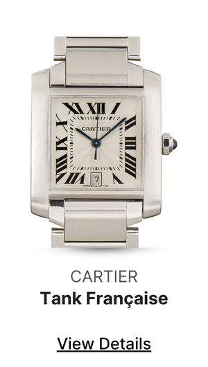 Pre-Owned Silver Roman Dial Cartier Tank Francaise Ref W51002Q3