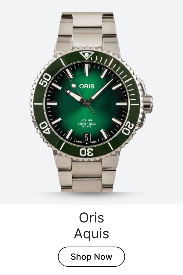 Oris Aquis Date Stainless Steel Green Dial