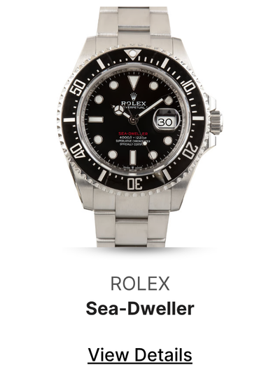 Used Rolex Sea-Dweller Red Writing Black Dial Ref 126600