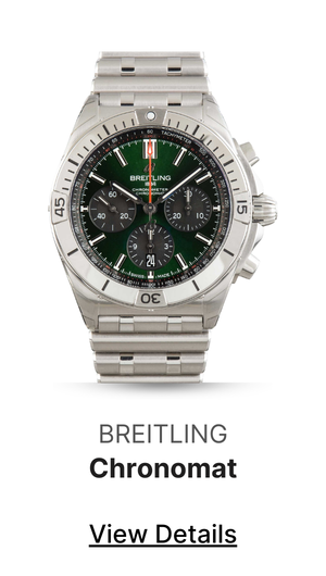 Men's Breitling Chronomat B01 42 Stainless Steel Green Dial