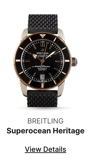 Breitling Two Tone Superocean Heritage B20 Automatic 42 Black Dial