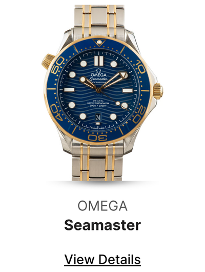Used Yellow Gold & Steel Omega Seamaster Diver 300M