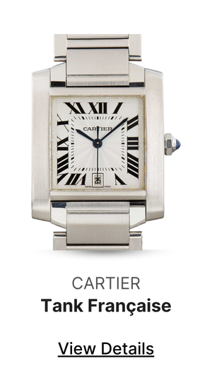 Used Cartier Tank Francaise Steel W51002Q3 Stainless Steel