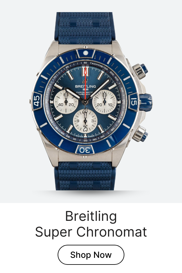 Pre-owned Breitling Super Chronomat B01 Blue Dial