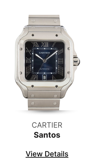 Santos De Cartier WSSA0071 Blue Roman Dial