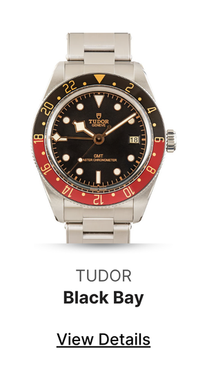 Used Steel Tudor Black Bay 58 GMT Black & Burgundy Bezel