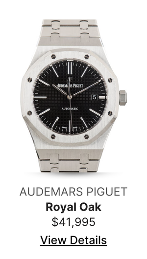 Pre-Owned Black Dial Audemars Piguet Royal Oak Stainless Steel
