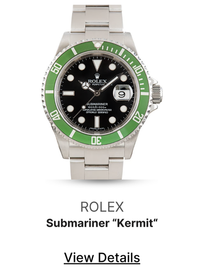 Used Rolex Submariner Ref. 16610LV Green Kermit