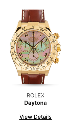 Used 18k Yellow Gold Rolex Daytona Ref 116518 Mother of Pearl Dial