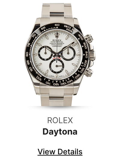 Used White Dial Rolex Daytona Ref 126500 Steel Oyster