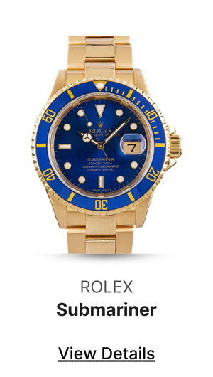 Used Rolex Submariner ref 16618 Blue Dial