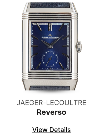 Used Jaeger-LeCoultre Reverso Tribute Duoface Ref Q3988482 Blue & Silver Dial