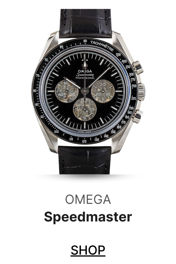 Pre-owned Omega Speedmaster Calibre 321 Platinum on Leather Strap