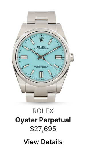 Pre-Owned Rolex Oyster Perpetual Ref 124300 Turquoise Blue