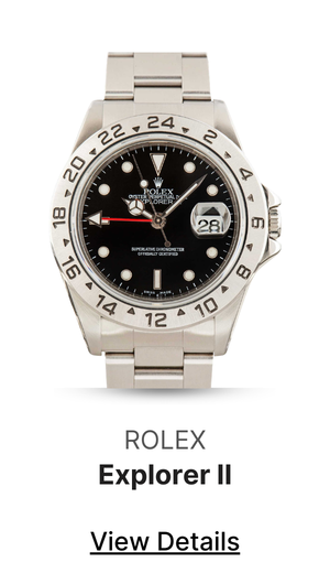 Pre-owned Black Dial Rolex Explorer II Ref 16570