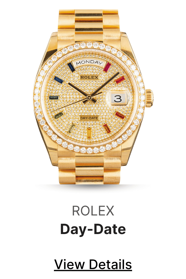 Rolex Day-Date 36 Rainbow Dial 128348 18k Yellow Gold
