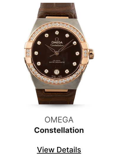 Omega Constellation Two Tone Brown Diamond Dial