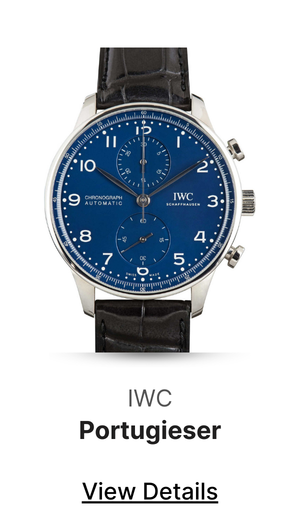 Used IWC Portugieser Chronograph Edition "150 Years" IW371601 Blue Dial