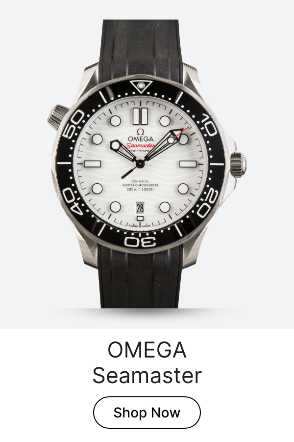 Omega 42MM Seamaster Diver White Wave Dial