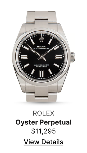 Used Black Dial Rolex Oyster Perpetual 41 Ref 134300