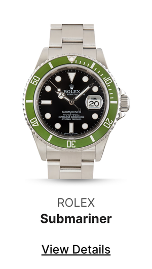 Pre-Owned Stainless Steel Rolex Submariner 16610V Green Kermit