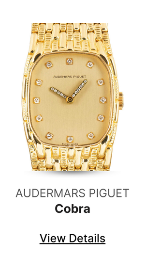 Audemars Piguet Mini Cobra 18k Yellow Gold Diamond Dial