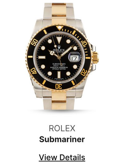 Pre-Owned Two-Tone Rolex Submariner Ref 116613LN Black Dial