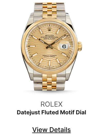 Pre-Owned Rolex Datejust 36 Ref 126203 Fluted Motif Dial