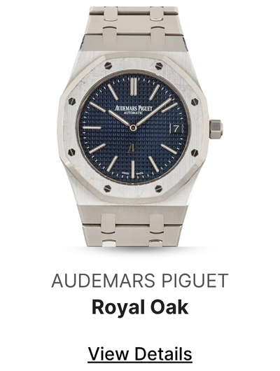 Pre-Owned Audemars Piguet Royal Oak "Jumbo" Extra Thin Blue Dial